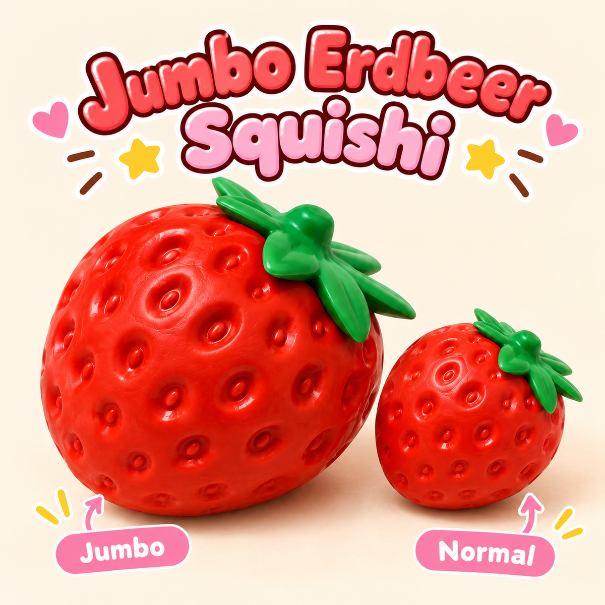 Jumbo Erdbeer Squishi
